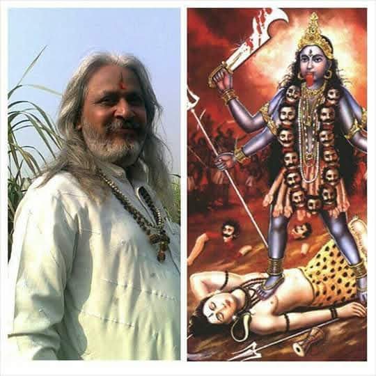Sh. Suresh Kumar Verma, certified astrologer and Vaastu consultant, with Maa Kali